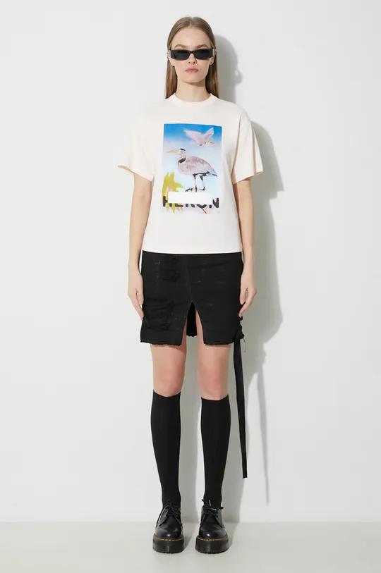 Heron Preston t-shirt bawełniany Censored Heron Ss Tee różowy