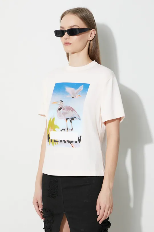 różowy Heron Preston t-shirt bawełniany Censored Heron Ss Tee