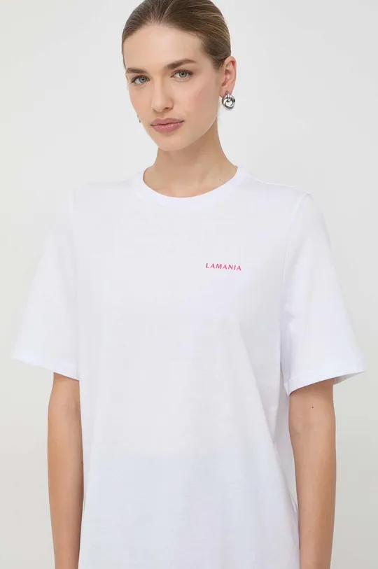 biela Bavlnené tričko La Mania