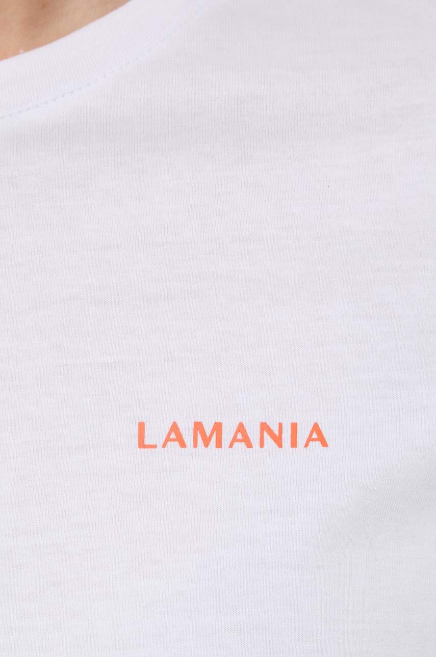 La Mania tshirt bawełniany damski kolor biały