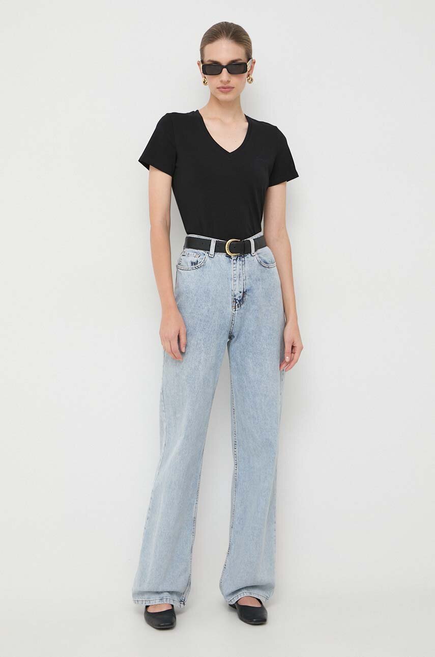 La Mania tshirt damski kolor czarny