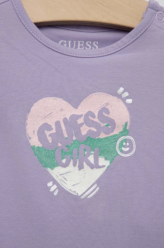 Guess t-shirt niemowlęcy 95 % Bawełna, 5 % Elastan