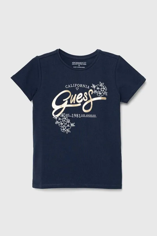 σκούρο μπλε Παιδικό μπλουζάκι Guess Για κορίτσια