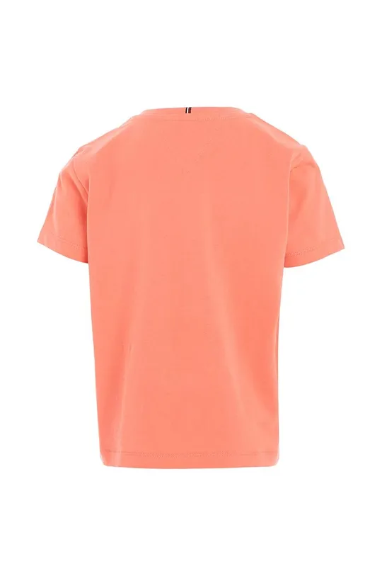 Дитяча бавовняна футболка Tommy Hilfiger помаранчевий