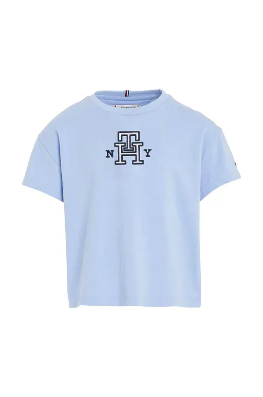 Tommy Hilfiger t-shirt bawełniany dziecięcy niebieski