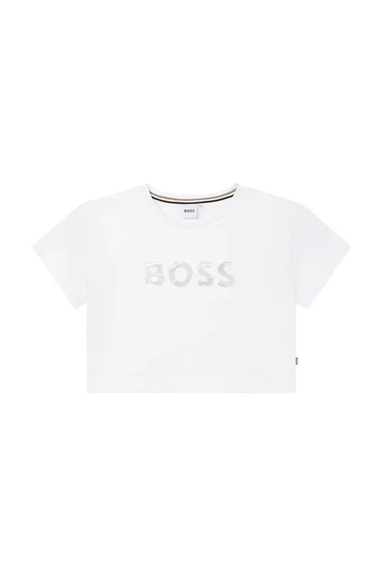 Otroška kratka majica BOSS bela