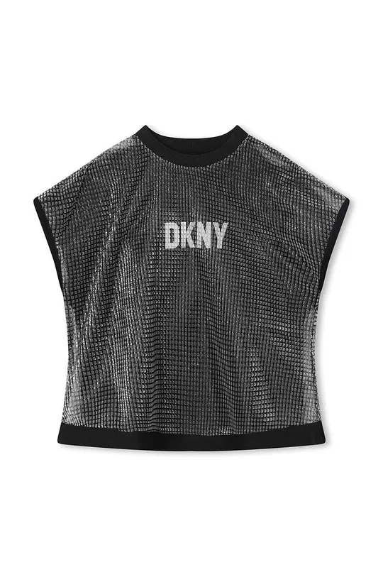 сірий Дитяча футболка Dkny Для дівчаток