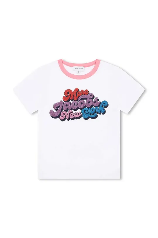 λευκό Βαμβακερό μπλουζάκι Marc Jacobs Για κορίτσια