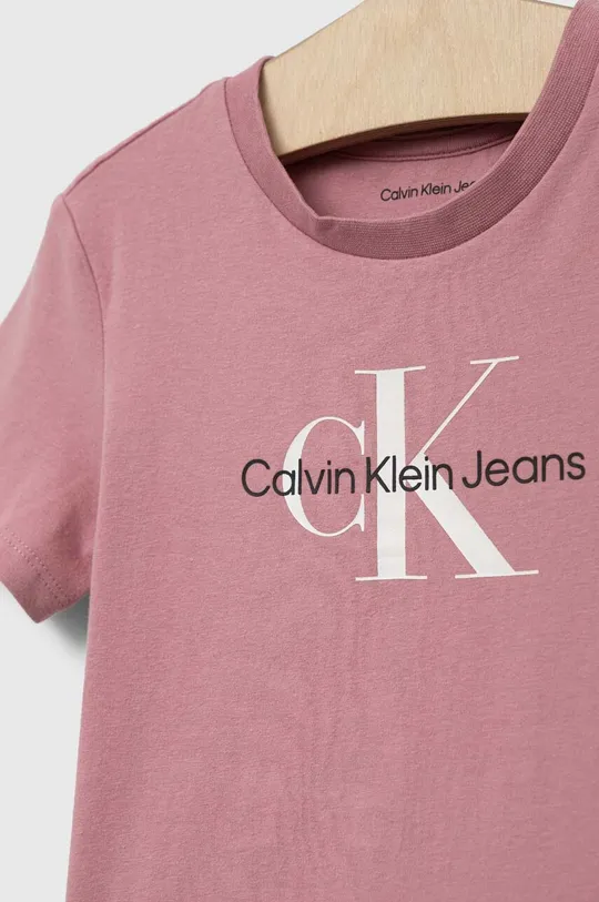 Otroška kratka majica Calvin Klein Jeans  93 % Bombaž, 7 % Elastan