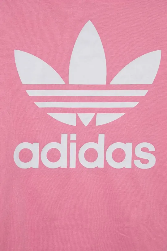 розовый Детская хлопковая футболка adidas Originals TREFOIL