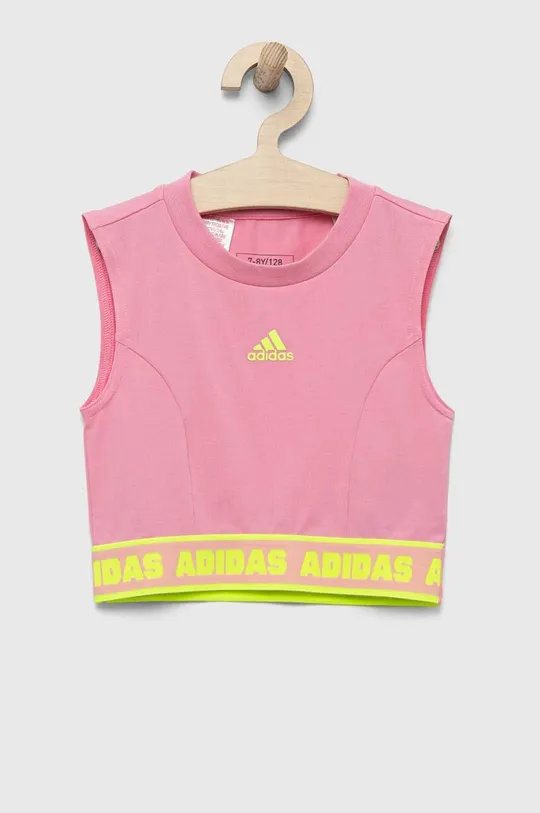 рожевий Дитячий топ adidas JG D TANK Для дівчаток
