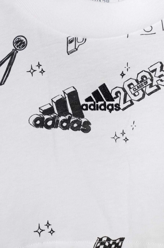 adidas t-shirt bawełniany dziecięcy JG BLUV Q3 AOPT 100 % Bawełna