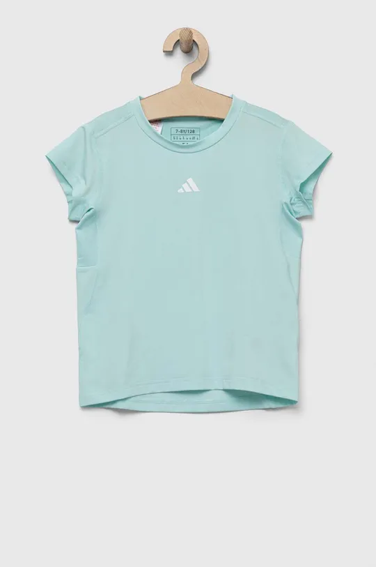 бірюзовий Дитяча футболка adidas Для дівчаток