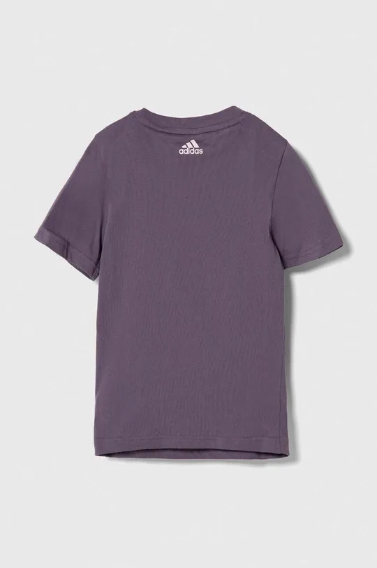 adidas t-shirt bawełniany dziecięcy szary