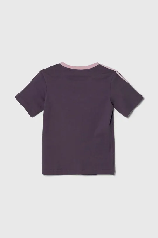 Дитяча бавовняна футболка adidas фіолетовий