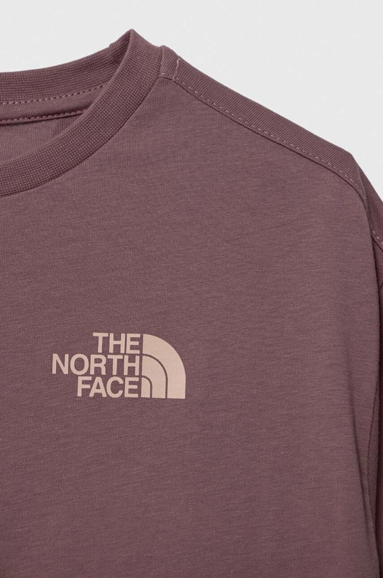 Detské bavlnené tričko The North Face G VERTICAL LINE S/S TEE 100 % Bavlna