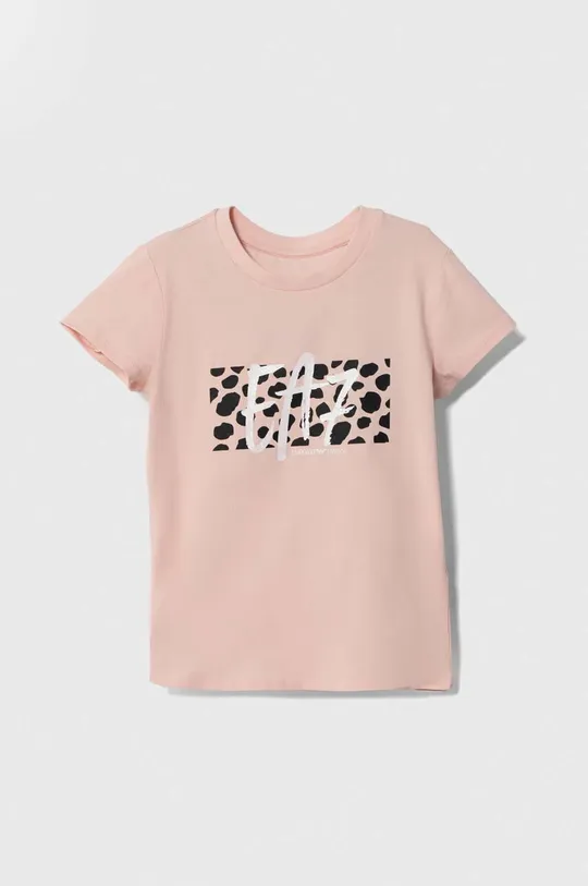 różowy EA7 Emporio Armani t-shirt dziecięcy Dziewczęcy