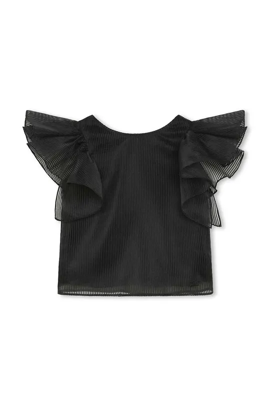 črna Otroška kratka majica Karl Lagerfeld Dekliški