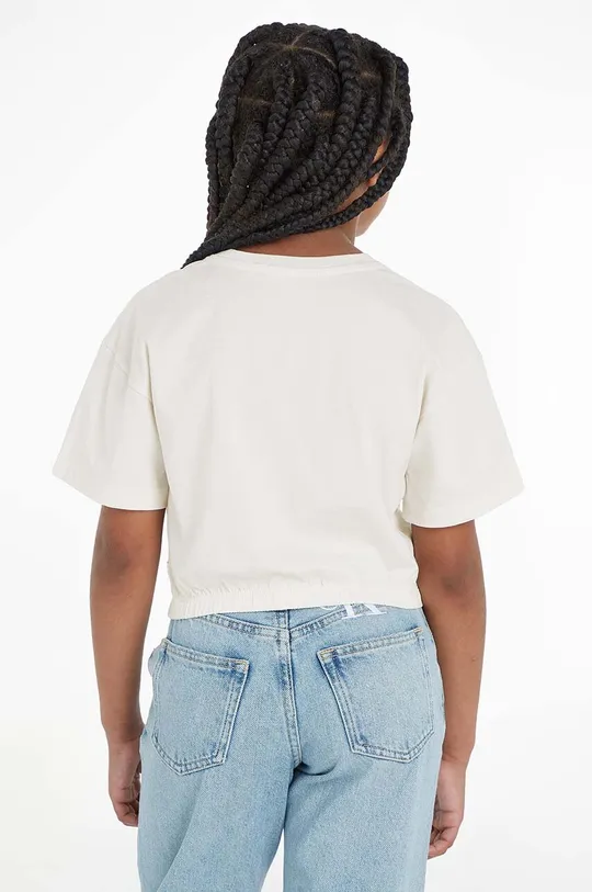 Детская хлопковая футболка Calvin Klein Jeans