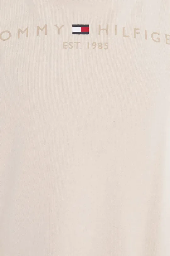 béžová Detské bavlnené tričko Tommy Hilfiger