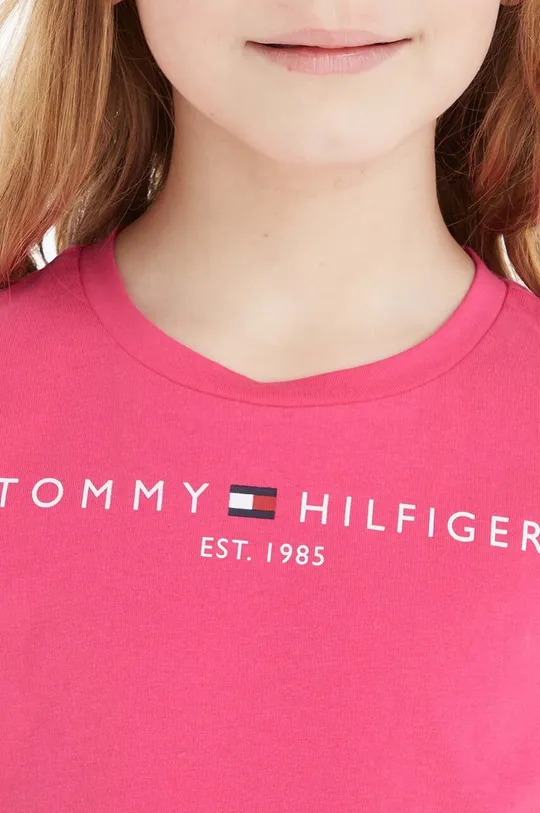 Dječja pamučna majica kratkih rukava Tommy Hilfiger Za djevojčice