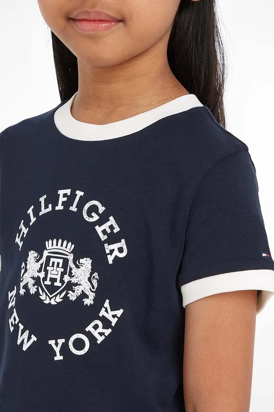 Παιδικό βαμβακερό μπλουζάκι Tommy Hilfiger Για κορίτσια