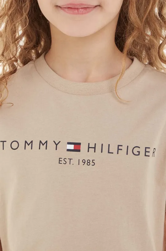 Dječja pamučna majica kratkih rukava Tommy Hilfiger Za djevojčice