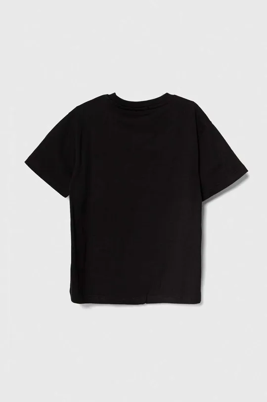 Παιδικό βαμβακερό μπλουζάκι Pinko Up μαύρο