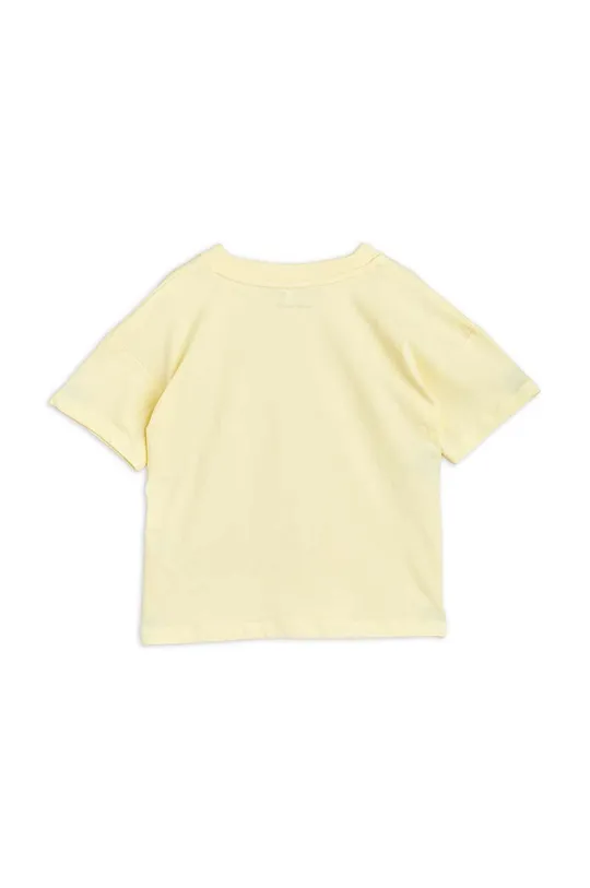 Mini Rodini t-shirt bawełniany dziecięcy żółty
