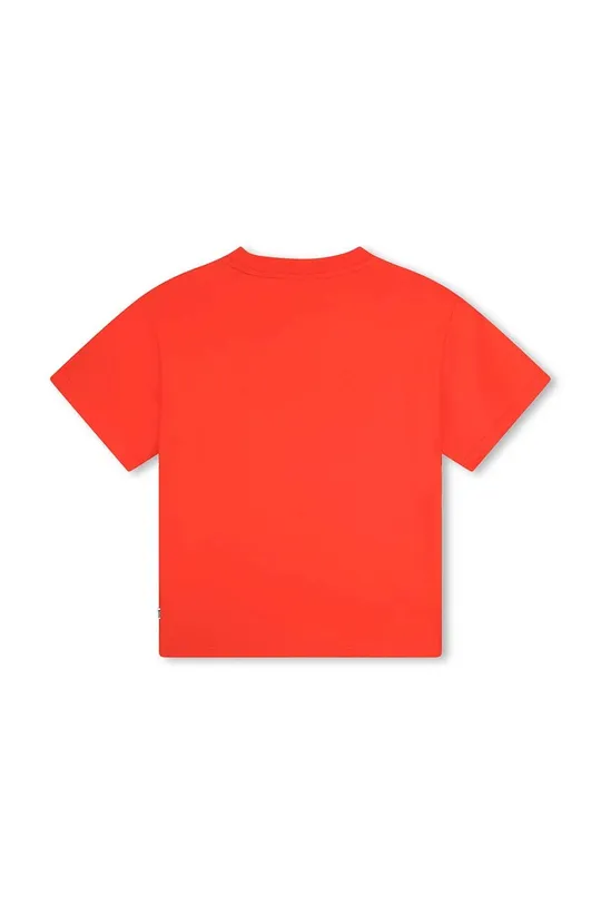 Дитяча бавовняна футболка BOSS червоний