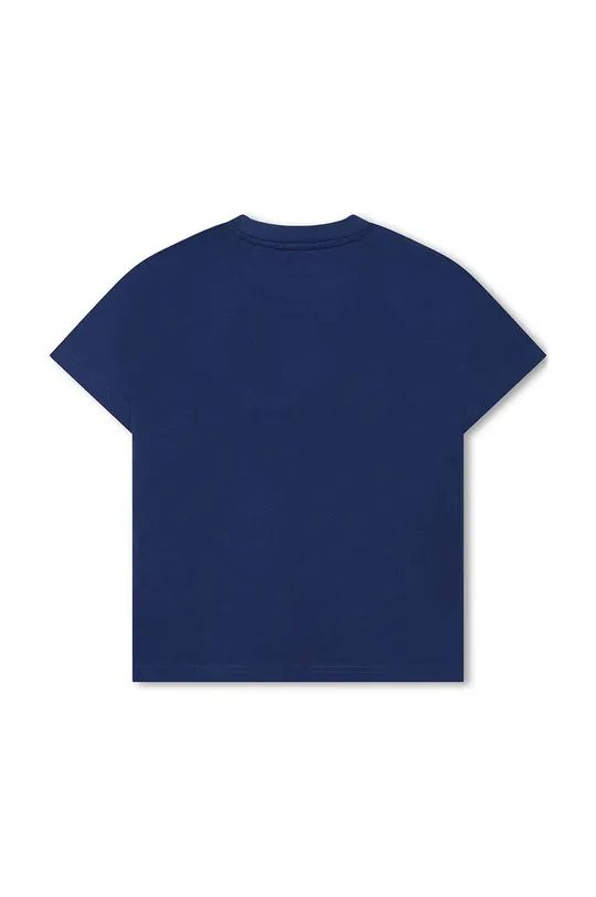 Παιδικό βαμβακερό μπλουζάκι HUGO μπλε