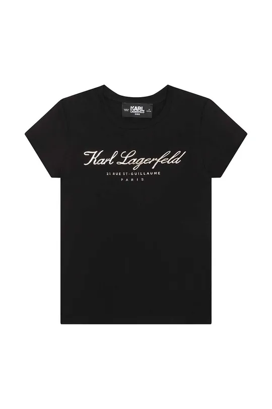 μαύρο Παιδικό μπλουζάκι Karl Lagerfeld Παιδικά