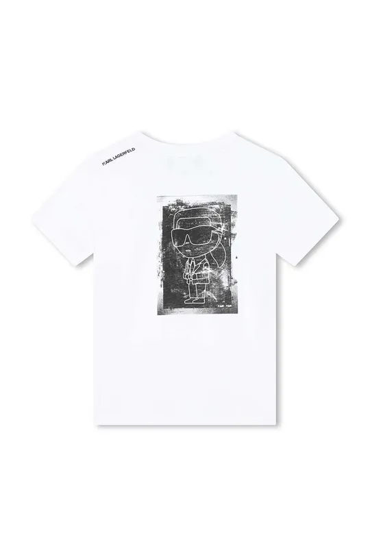 Karl Lagerfeld t-shirt bawełniany dziecięcy 100 % Bawełna