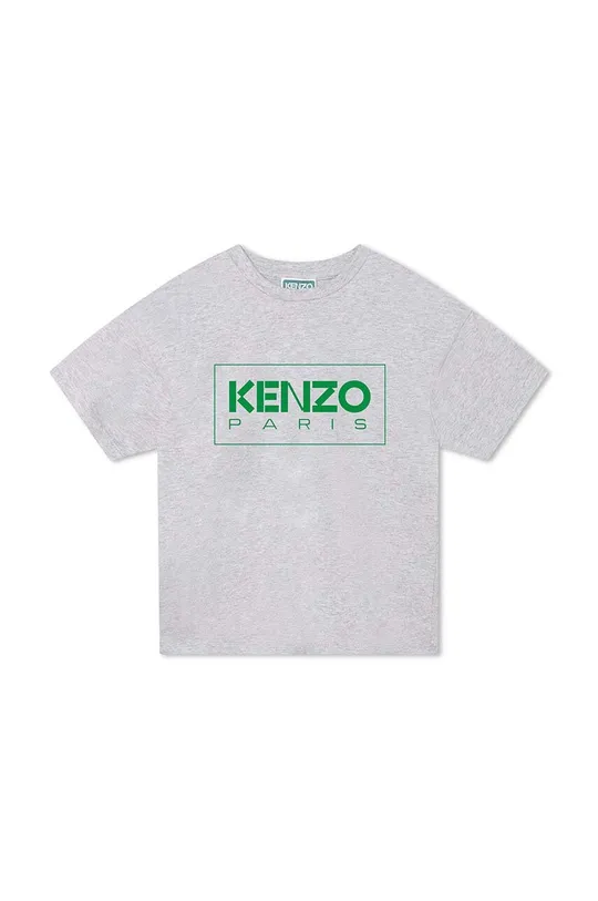 γκρί Παιδικό βαμβακερό μπλουζάκι Kenzo Kids Παιδικά