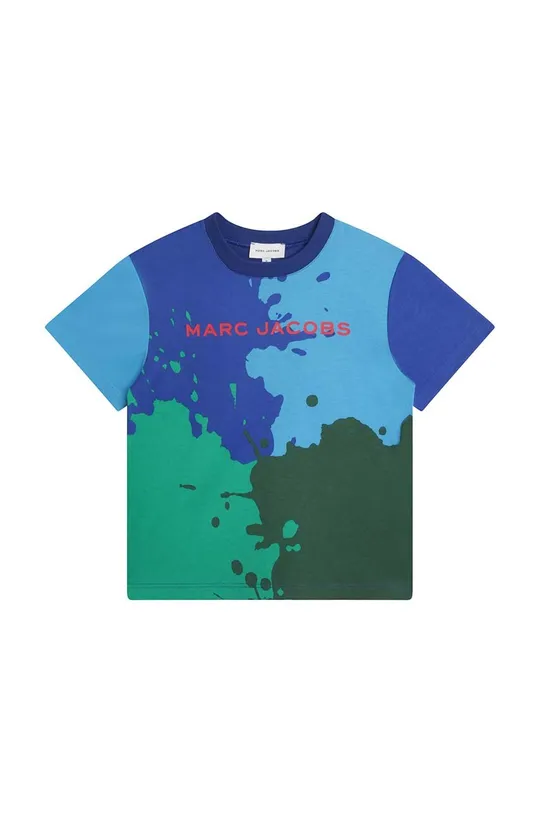 Παιδικό βαμβακερό μπλουζάκι Marc Jacobs πράσινο