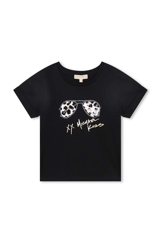 czarny Michael Kors t-shirt bawełniany dziecięcy Dziecięcy