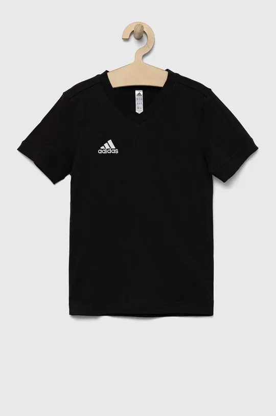 čierna Detské bavlnené tričko adidas Performance ENT22 TEE Y Detský
