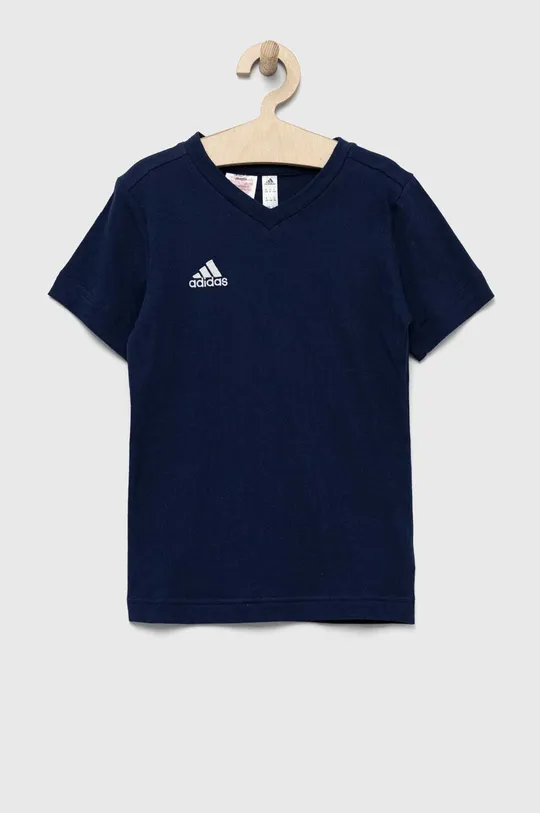 тёмно-синий Детская хлопковая футболка adidas Performance ENT22 TEE Y Детский