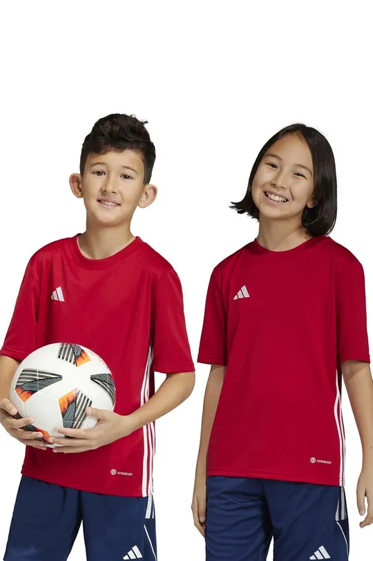 czerwony adidas Performance t-shirt dziecięcy Dziecięcy