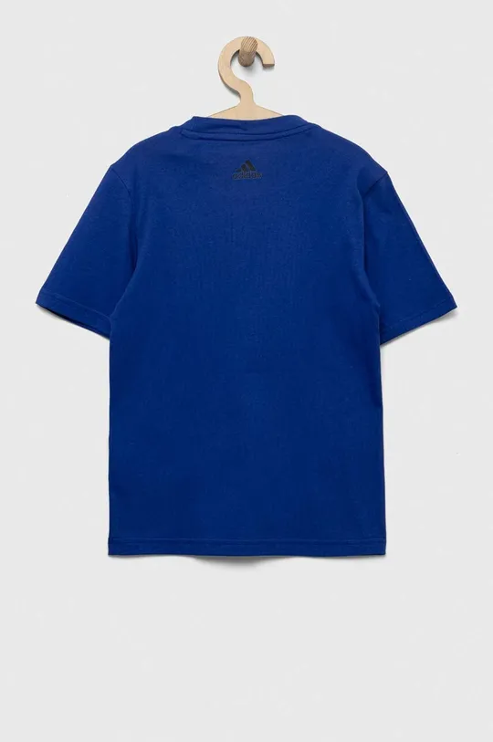 adidas t-shirt bawełniany dziecięcy niebieski