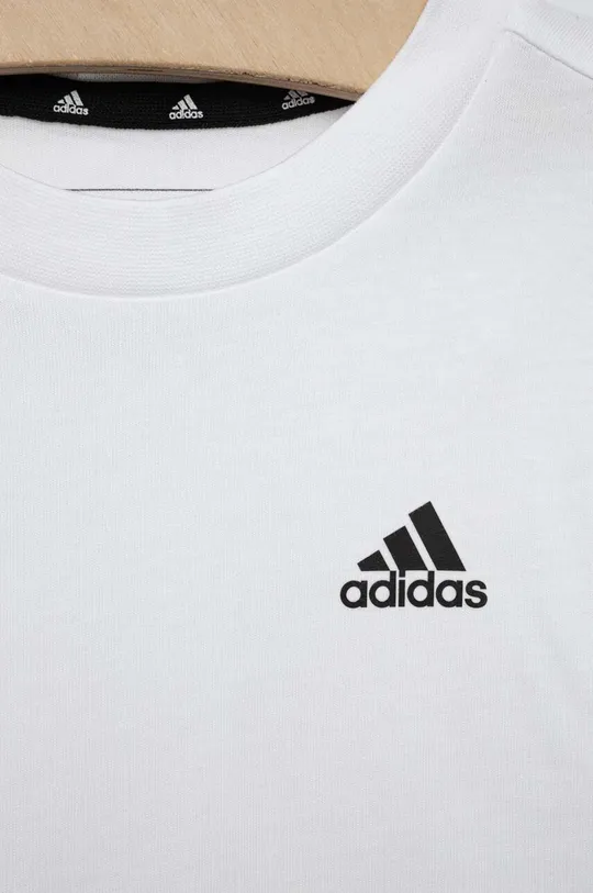 λευκό Παιδικό βαμβακερό μπλουζάκι adidas