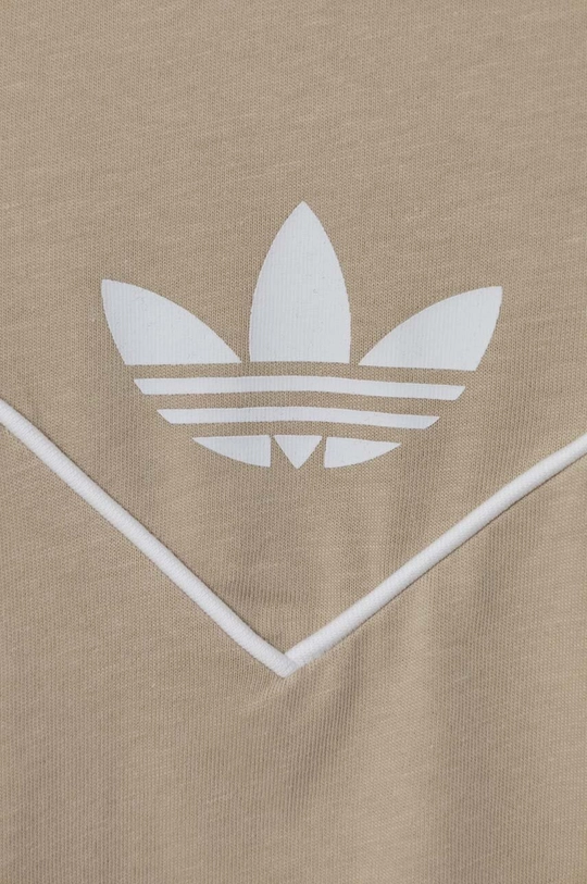 beżowy adidas Originals t-shirt bawełniany dziecięcy