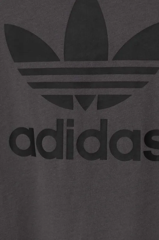 szary adidas Originals t-shirt bawełniany dziecięcy TREFOIL