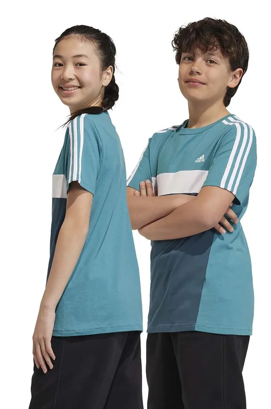 Otroška bombažna kratka majica adidas Otroški