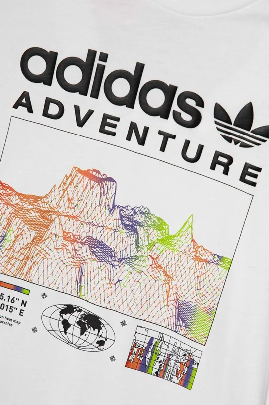 білий Дитяча бавовняна футболка adidas Originals