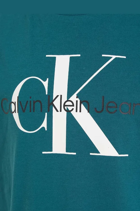 πράσινο Παιδικό βαμβακερό μπλουζάκι Calvin Klein Jeans