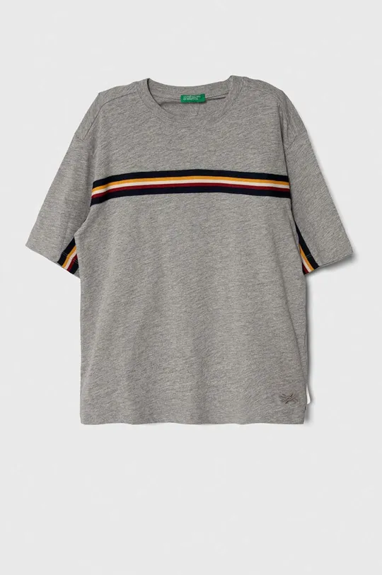 sivá Detské bavlnené tričko United Colors of Benetton Detský