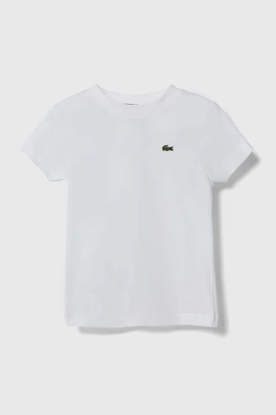белый Детская хлопковая футболка Lacoste Детский