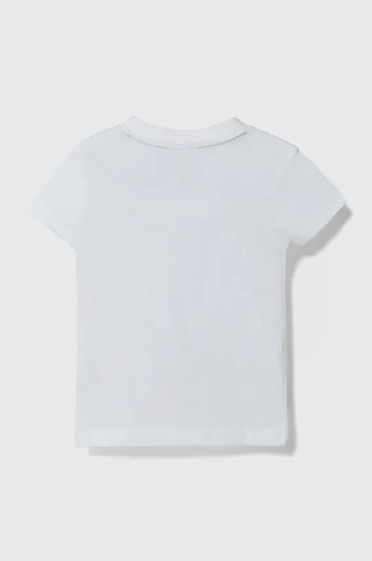 Detské bavlnené tričko Lacoste biela