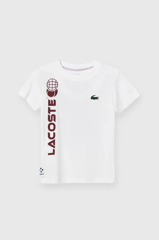 λευκό Παιδικό μπλουζάκι Lacoste Παιδικά